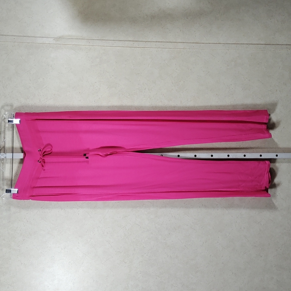 05154 Eaze by Renuar pink French terry athleisure pants M